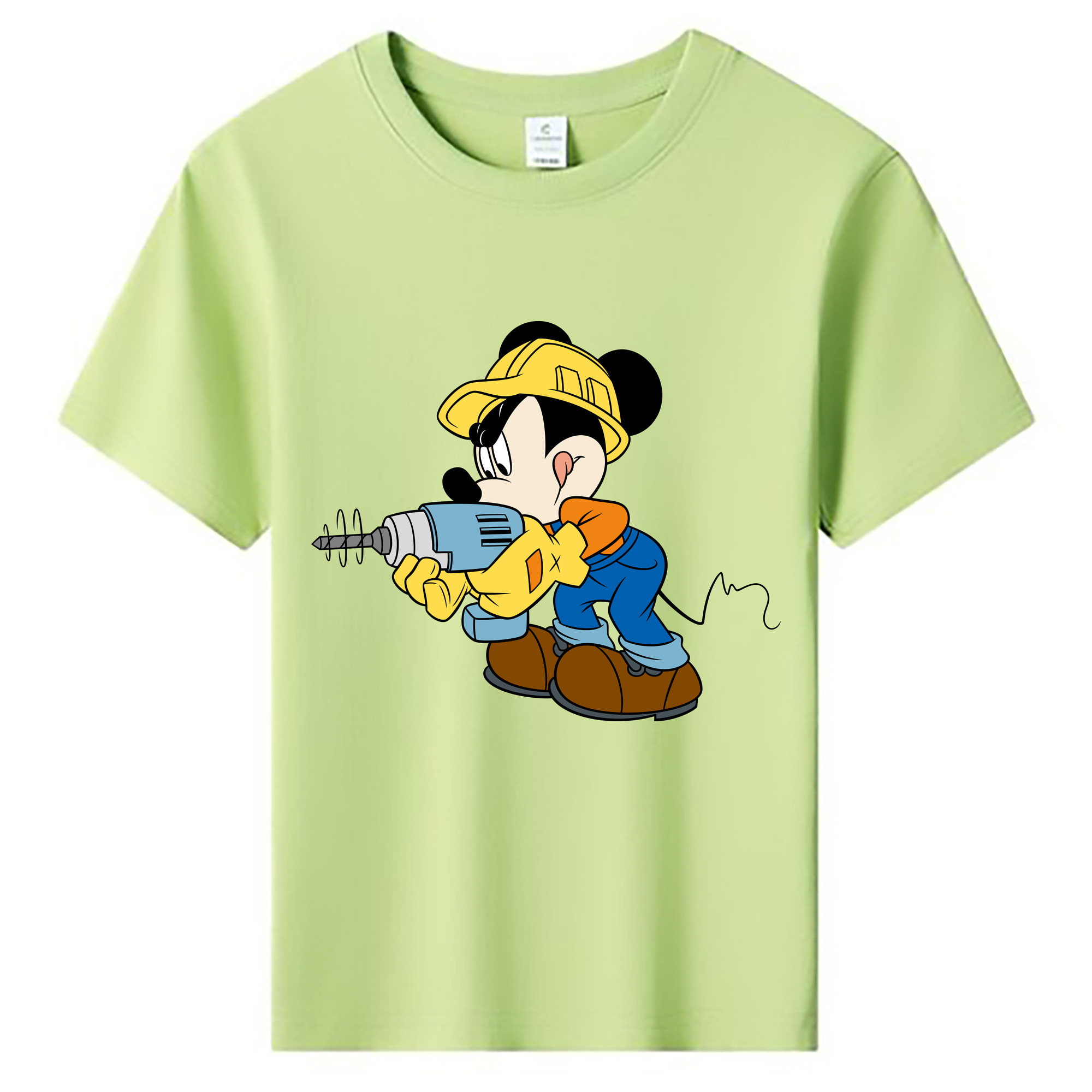 ミッキーマウス Mickey Mouse 綿100％キッズTシャツ（フロントプリント）